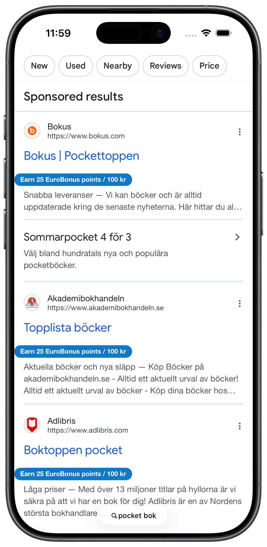 EB Browser Safari extension offer details